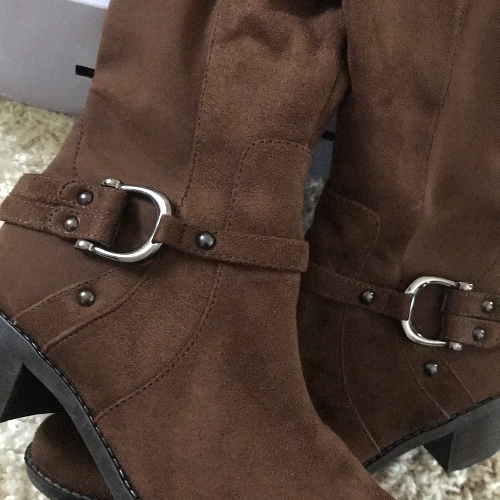 Marc Fisher Multi Fabric Over the Knee Boots - Picture 4 of 6